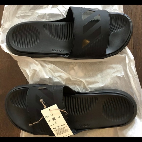 Mens Adidas Slides / Size: Various / Black / New main image 5